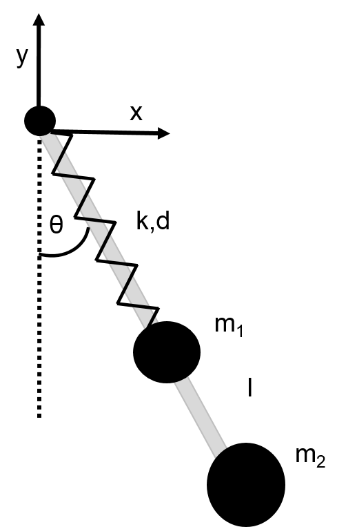 Spring Pendulum Two Mass