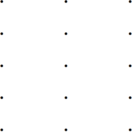 A crystal lattice.