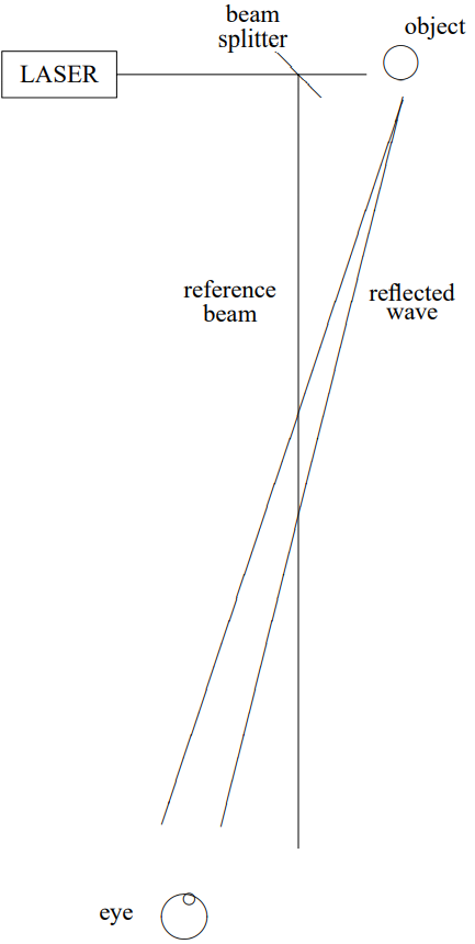 Viewing the object.