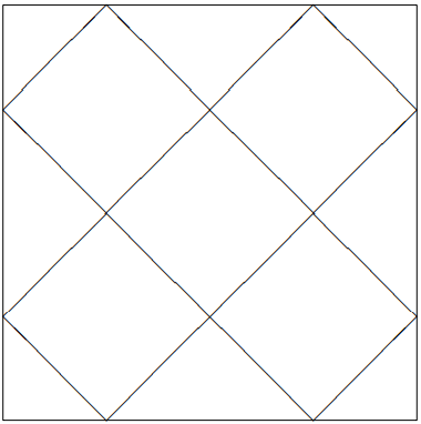 The Chladni pattern for the mode (2,0).
