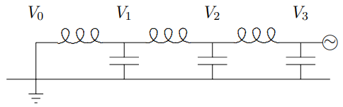 The voltages in the system of [Figure 5.29](#fig-5-29).