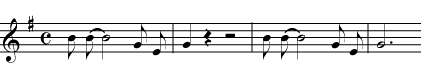 Music notation example