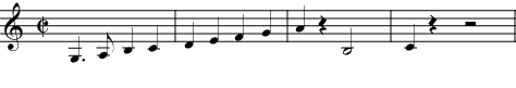 Music notation example