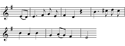 Music notation example