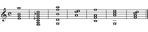 Music notation example