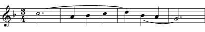 Music notation example