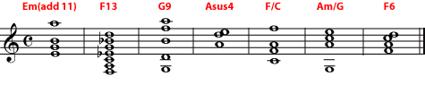 Music notation example