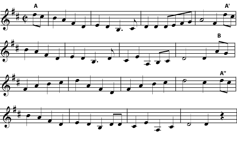 Music notation example