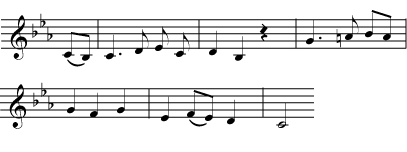 Music notation example