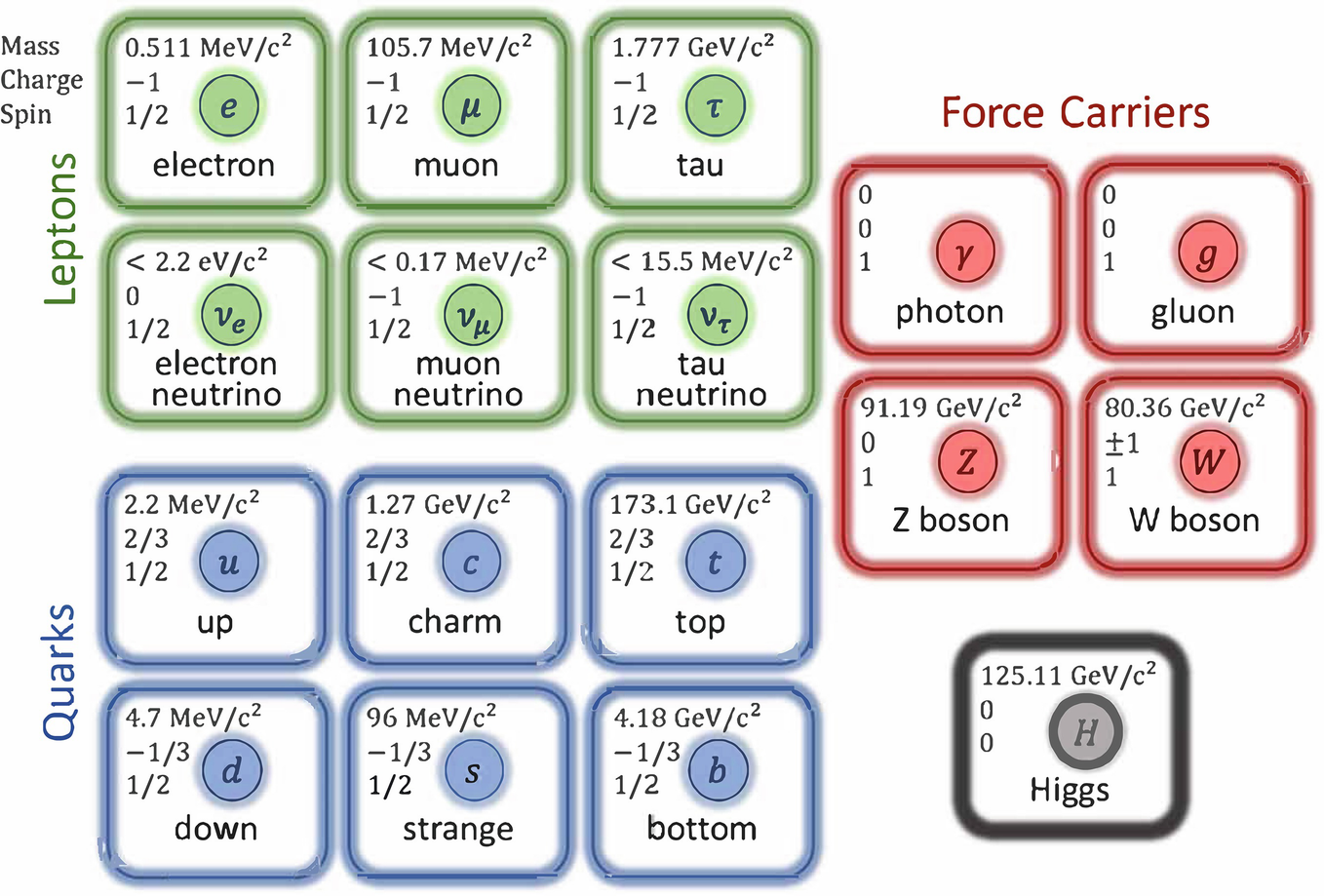 The standard model of particle physics