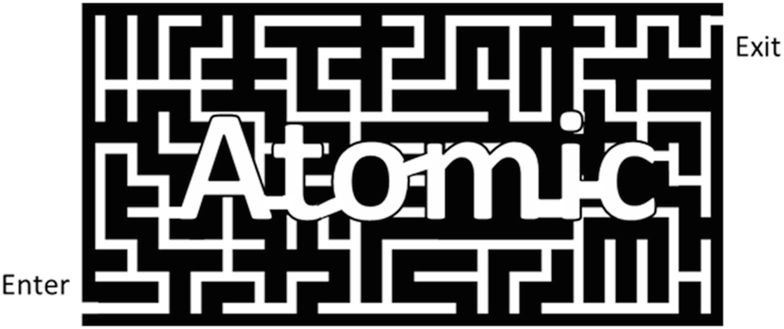 A fun maze to separate the quiz from the answers