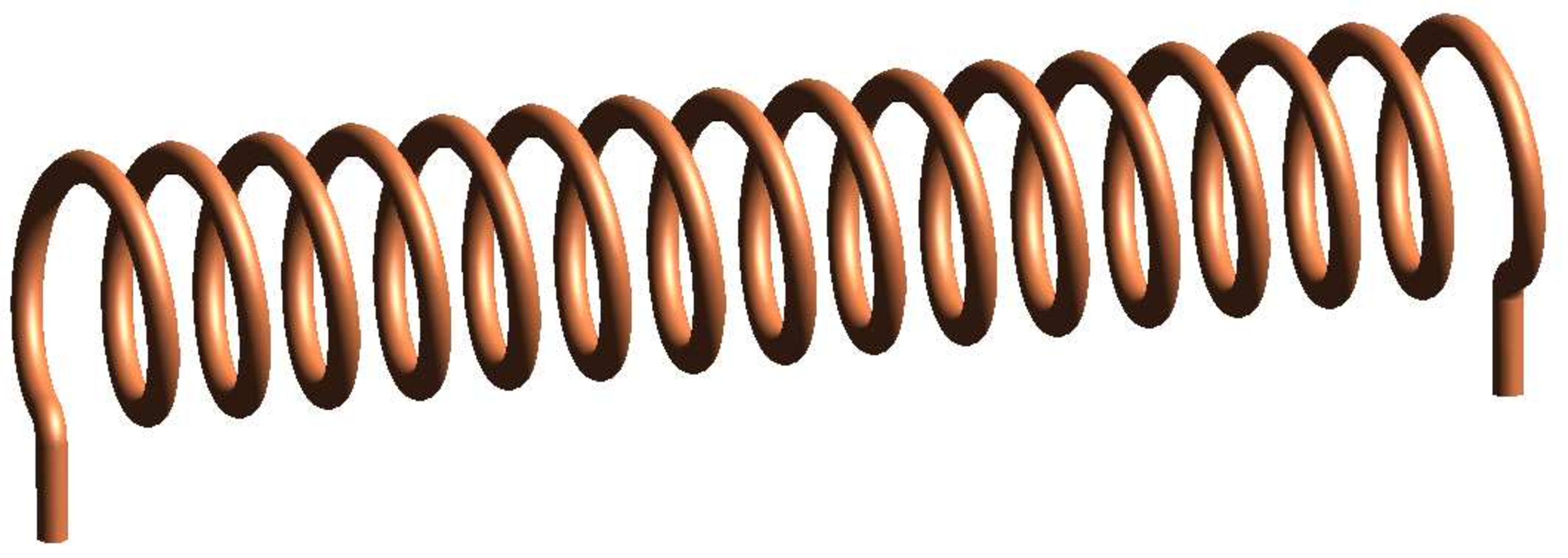 A circular coil, with uniform turns.