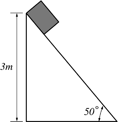 A block slides down an inclined plane