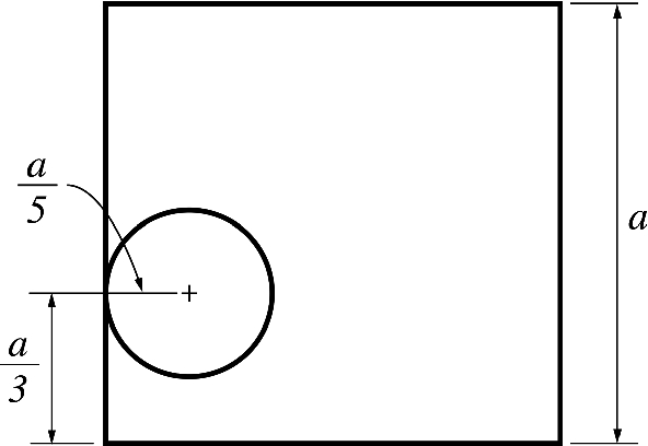 A homogenous sheet with a hole