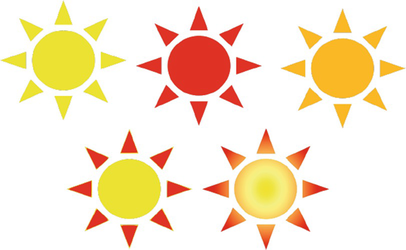 Image of the painted suns