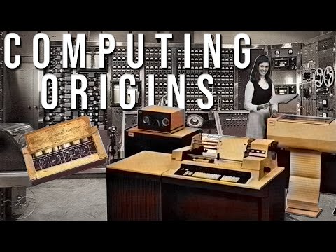 Thumbnail for a video about the origins of computing