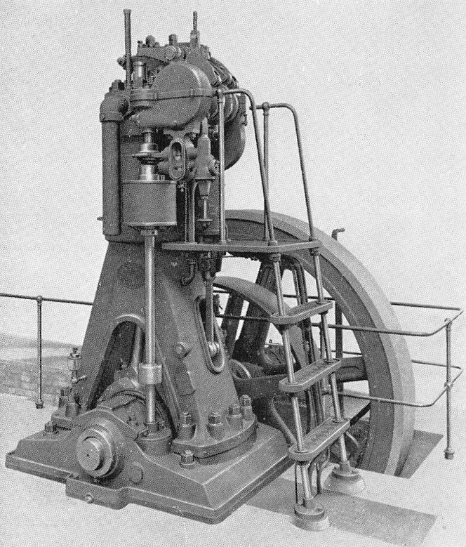Diesel Engine from 1898, manufactured under license by Sulzer in Switzerland